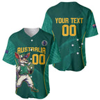 Custom Baseball Australia Baseball Jersey Go Champions - Aussie Kangaroo Mascot