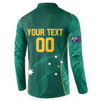 Custom Baseball Australia Button Sweatshirt Go Champions - Aussie Kangaroo Mascot