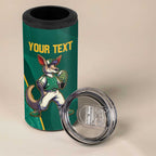Custom Baseball Australia 4 in 1 Can Cooler Tumbler Go Champions - Aussie Kangaroo Mascot