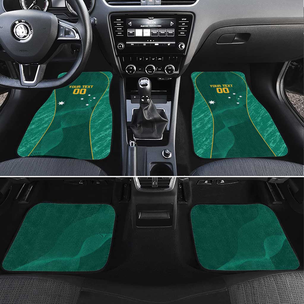 Custom Baseball Australia Car Mats Go Champions - Aussie Kangaroo Mascot
