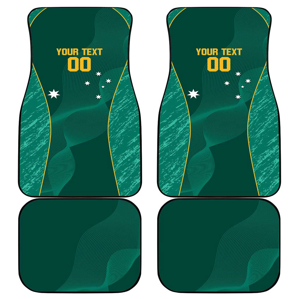 Custom Baseball Australia Car Mats Go Champions - Aussie Kangaroo Mascot
