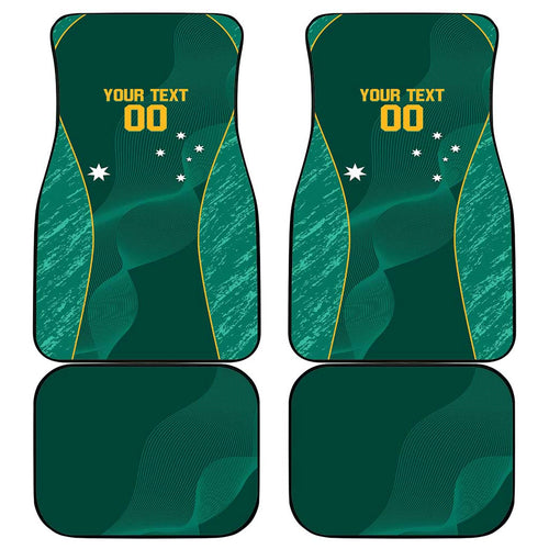 Custom Baseball Australia Car Mats Go Champions - Aussie Kangaroo Mascot