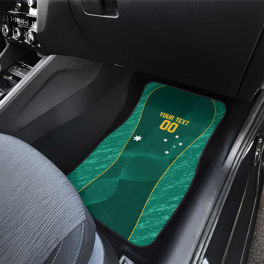 Custom Baseball Australia Car Mats Go Champions - Aussie Kangaroo Mascot