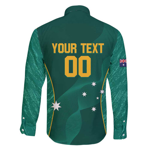 Custom Baseball Australia Family Matching Off Shoulder Maxi Dress and Hawaiian Shirt Go Champions - Aussie Kangaroo Mascot