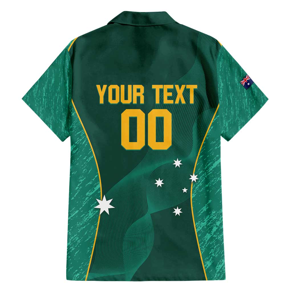 Custom Baseball Australia Family Matching Summer Maxi Dress and Hawaiian Shirt Go Champions - Aussie Kangaroo Mascot