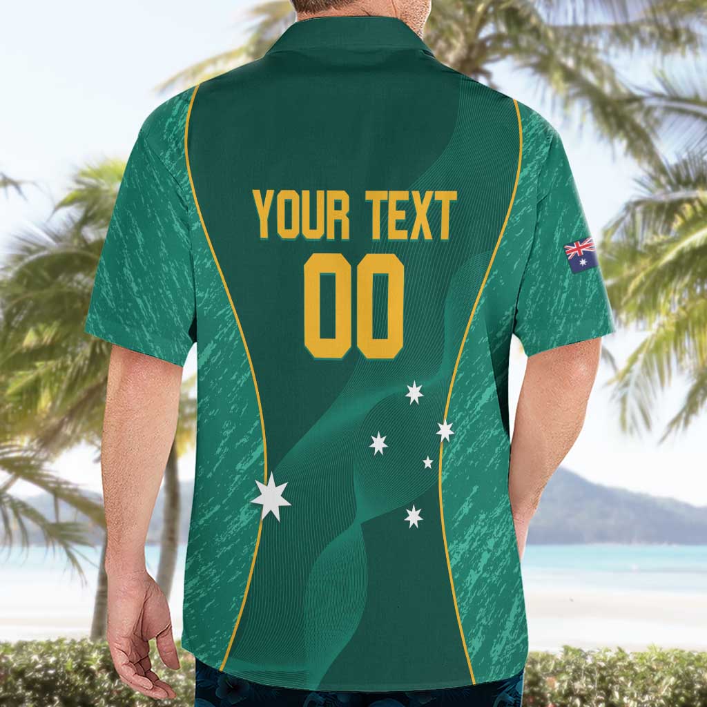 Custom Baseball Australia Hawaiian Shirt Go Champions - Aussie Kangaroo Mascot