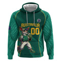 Custom Baseball Australia Hoodie Go Champions - Aussie Kangaroo Mascot