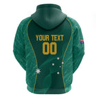 Custom Baseball Australia Hoodie Go Champions - Aussie Kangaroo Mascot