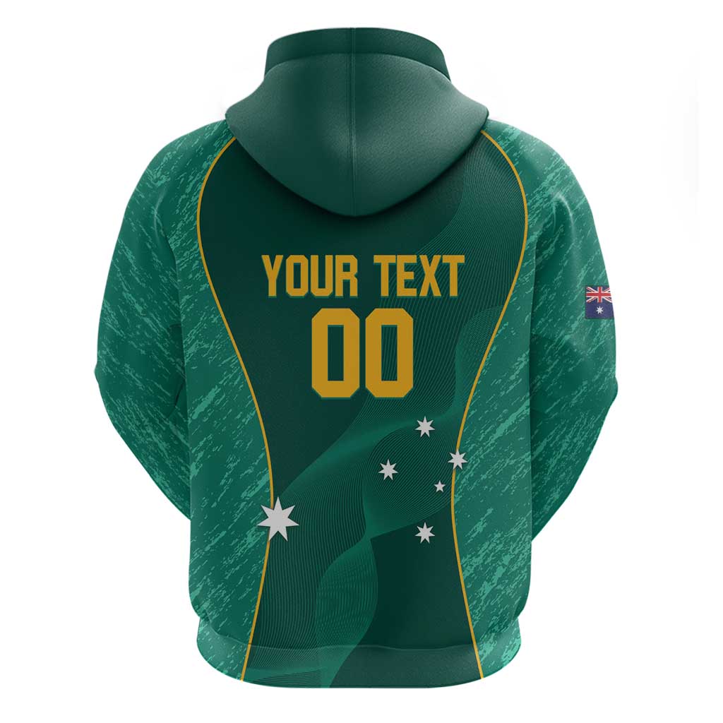 Custom Baseball Australia Hoodie Go Champions - Aussie Kangaroo Mascot