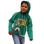 Custom Baseball Australia Kid Hoodie Go Champions - Aussie Kangaroo Mascot