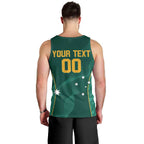 Custom Baseball Australia Men Tank Top Go Champions - Aussie Kangaroo Mascot