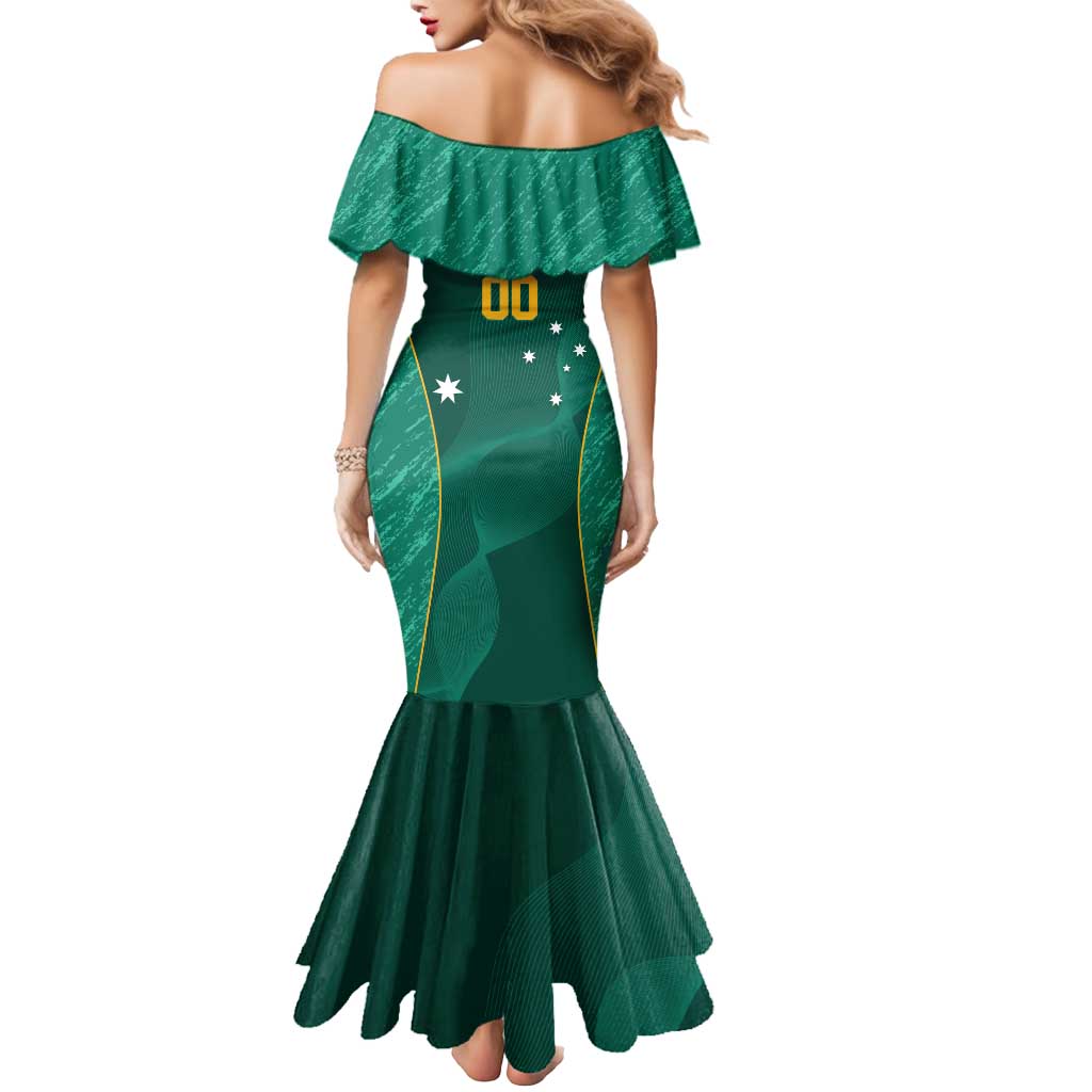 Custom Baseball Australia Mermaid Dress Go Champions - Aussie Kangaroo Mascot