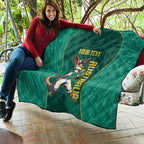 Custom Baseball Australia Quilt Go Champions - Aussie Kangaroo Mascot