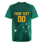 Custom Baseball Australia Rugby Jersey Go Champions - Aussie Kangaroo Mascot