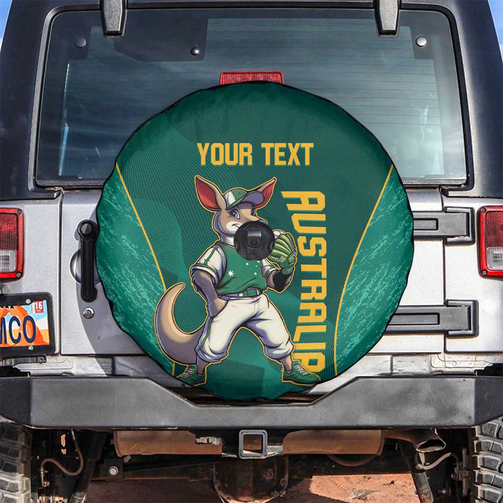 Custom Baseball Australia Spare Tire Cover Go Champions - Aussie Kangaroo Mascot