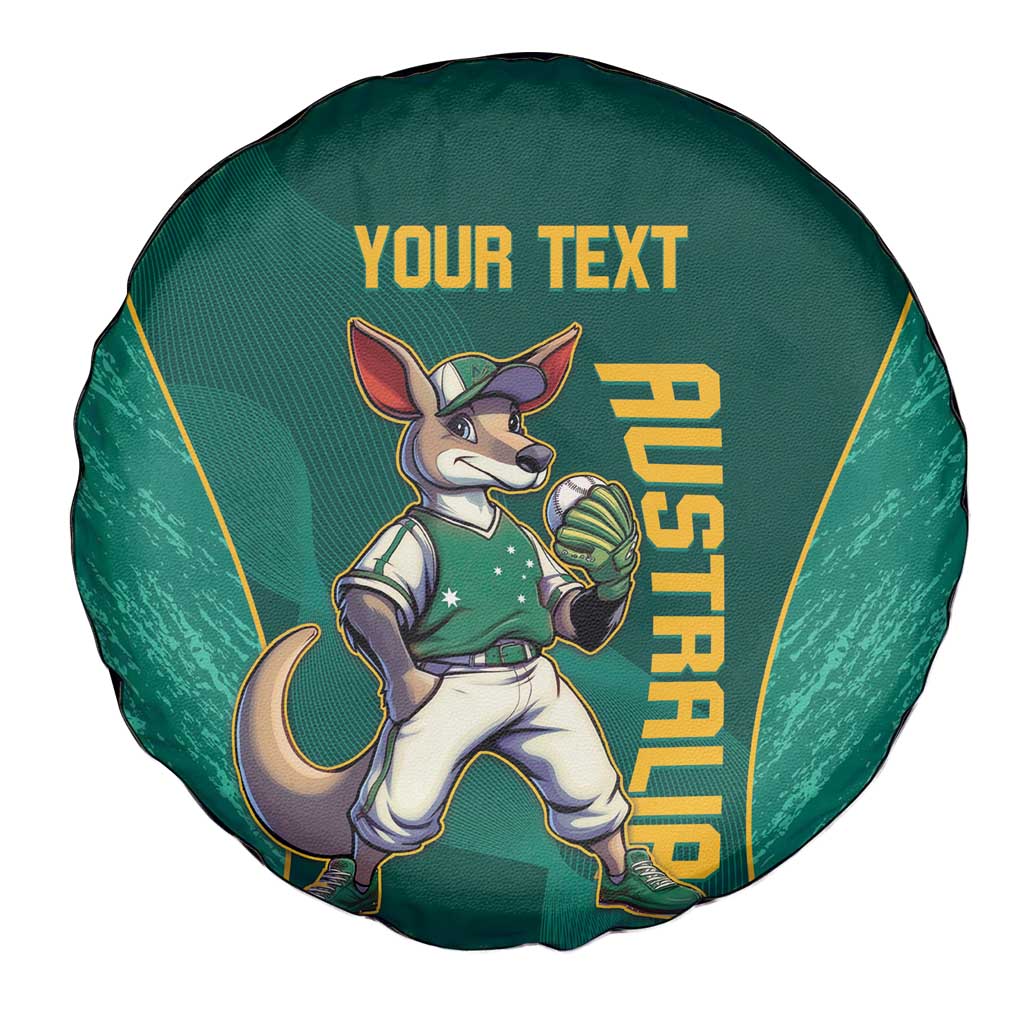 Custom Baseball Australia Spare Tire Cover Go Champions - Aussie Kangaroo Mascot
