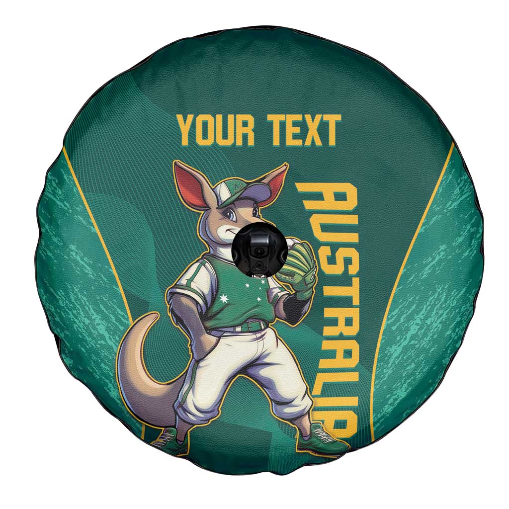 Custom Baseball Australia Spare Tire Cover Go Champions - Aussie Kangaroo Mascot