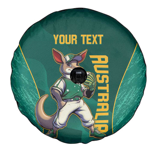 Custom Baseball Australia Spare Tire Cover Go Champions - Aussie Kangaroo Mascot