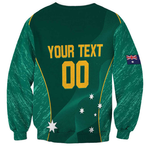 Custom Baseball Australia Sweatshirt Go Champions - Aussie Kangaroo Mascot