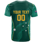 Custom Baseball Australia T Shirt Go Champions - Aussie Kangaroo Mascot