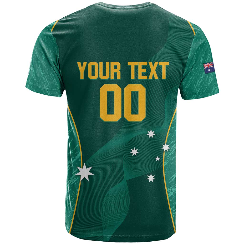 Custom Baseball Australia T Shirt Go Champions - Aussie Kangaroo Mascot