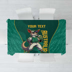 Custom Baseball Australia Tablecloth Go Champions - Aussie Kangaroo Mascot
