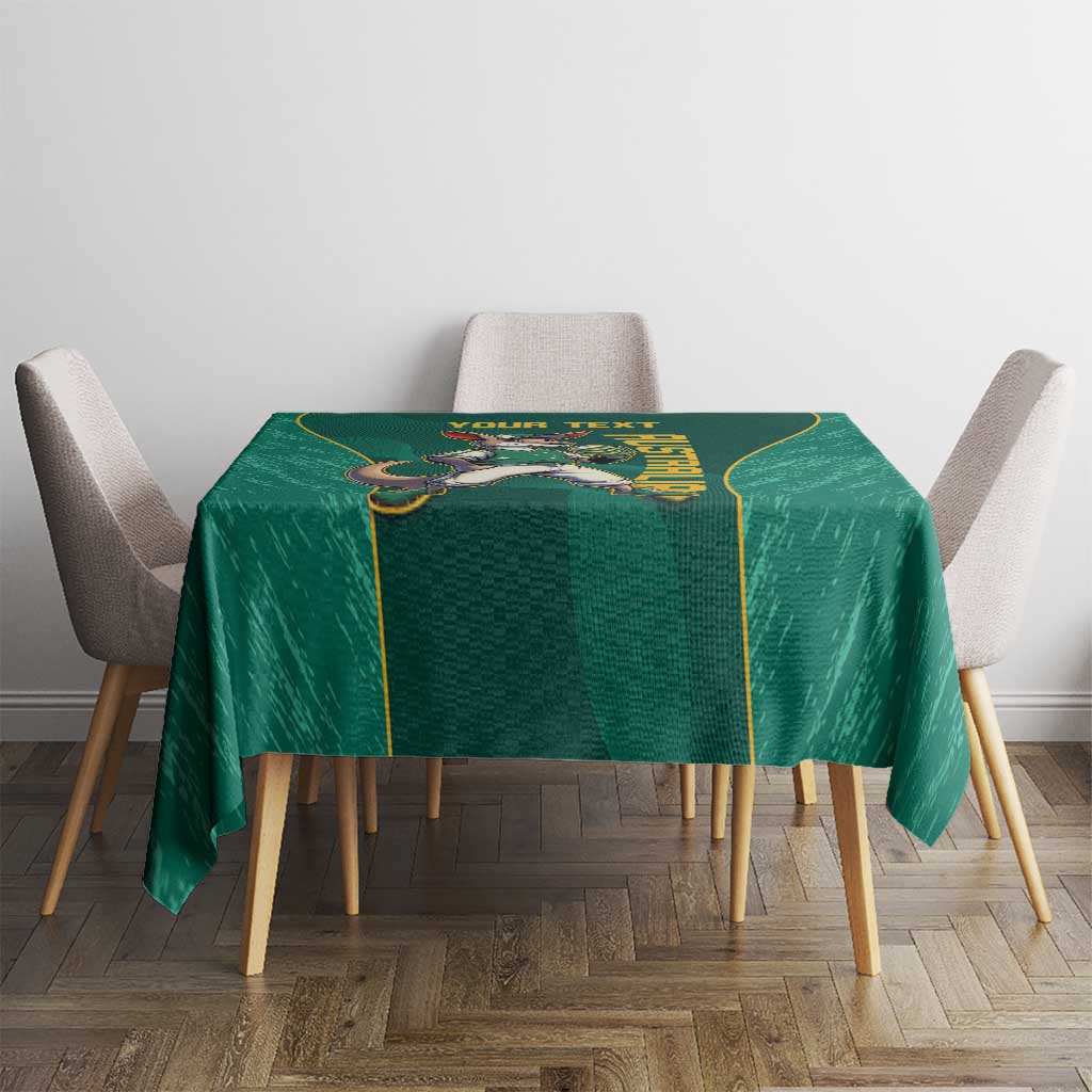 Custom Baseball Australia Tablecloth Go Champions - Aussie Kangaroo Mascot