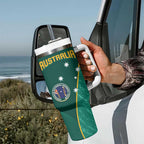 Custom Baseball Australia Tumbler With Handle Go Champions - Aussie Kangaroo Mascot