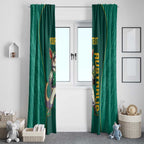 Custom Baseball Australia Window Curtain Go Champions - Aussie Kangaroo Mascot
