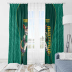 Custom Baseball Australia Window Curtain Go Champions - Aussie Kangaroo Mascot