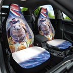 Wombat Australia Day Car Seat Cover Happy 26 January - Banksia Watercolor