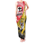 Personalised Richmond And St Kilda Football Tank Maxi Dress Tigers Saints Together Aboriginal Art