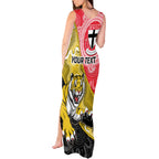 Personalised Richmond And St Kilda Football Tank Maxi Dress Tigers Saints Together Aboriginal Art