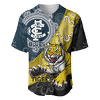 Personalised Richmond And Carlton Football Baseball Jersey Tigers BluesTogether Aboriginal Art