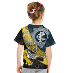 Personalised Richmond And Carlton Football Kid T Shirt Tigers BluesTogether Aboriginal Art