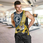 Personalised Richmond And Carlton Football Men Tank Top Tigers BluesTogether Aboriginal Art