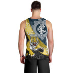 Personalised Richmond And Carlton Football Men Tank Top Tigers BluesTogether Aboriginal Art