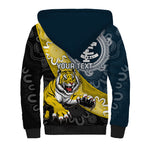 Personalised Richmond And Carlton Football Sherpa Hoodie Tigers BluesTogether Aboriginal Art