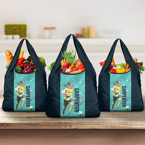 Australia Soccer Grocery Bag Ellie Carpenter Matildas - Turquoise