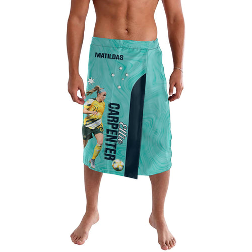 Australia Soccer Lavalava Ellie Carpenter Matildas - Turquoise