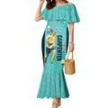 Australia Soccer Mermaid Dress Ellie Carpenter Matildas - Turquoise