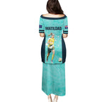 Australia Soccer Puletasi Ellie Carpenter Matildas - Turquoise