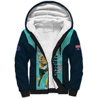 Australia Soccer Sherpa Hoodie Ellie Carpenter Matildas - Turquoise