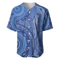 Australia Autism Awareness Baseball Jersey Aboriginal Lizard Dot Painting