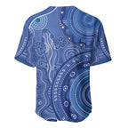 Australia Autism Awareness Baseball Jersey Aboriginal Lizard Dot Painting