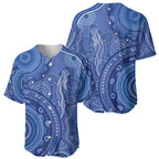Australia Autism Awareness Baseball Jersey Aboriginal Lizard Dot Painting
