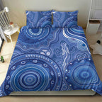 Australia Autism Awareness Bedding Set Aboriginal Lizard Dot Painting