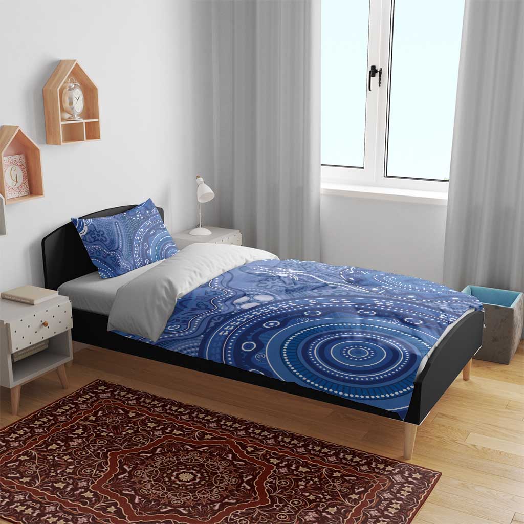 Australia Autism Awareness Bedding Set Aboriginal Lizard Dot Painting