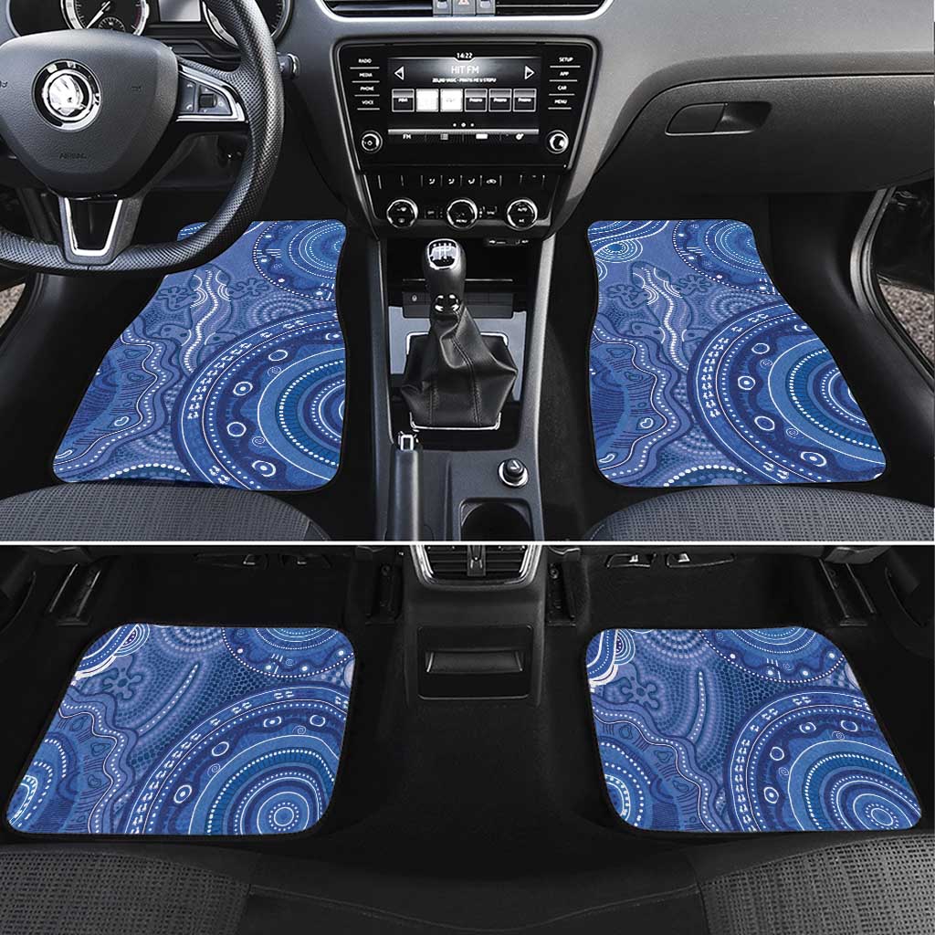 Australia Autism Awareness Car Mats Aboriginal Lizard Dot Painting
