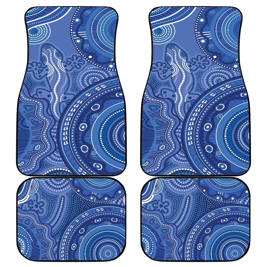 Australia Autism Awareness Car Mats Aboriginal Lizard Dot Painting